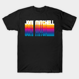 Retro Joni Proud Personalized Name Gift Retro Rainbow Style T-Shirt